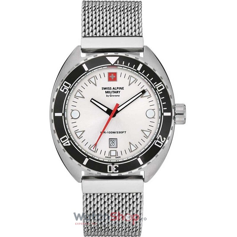 Ceas Original Swiss Alpine Military Sport Alb BY GROVANA SAM7066.1132 pentru Barbati cu Comanda Online