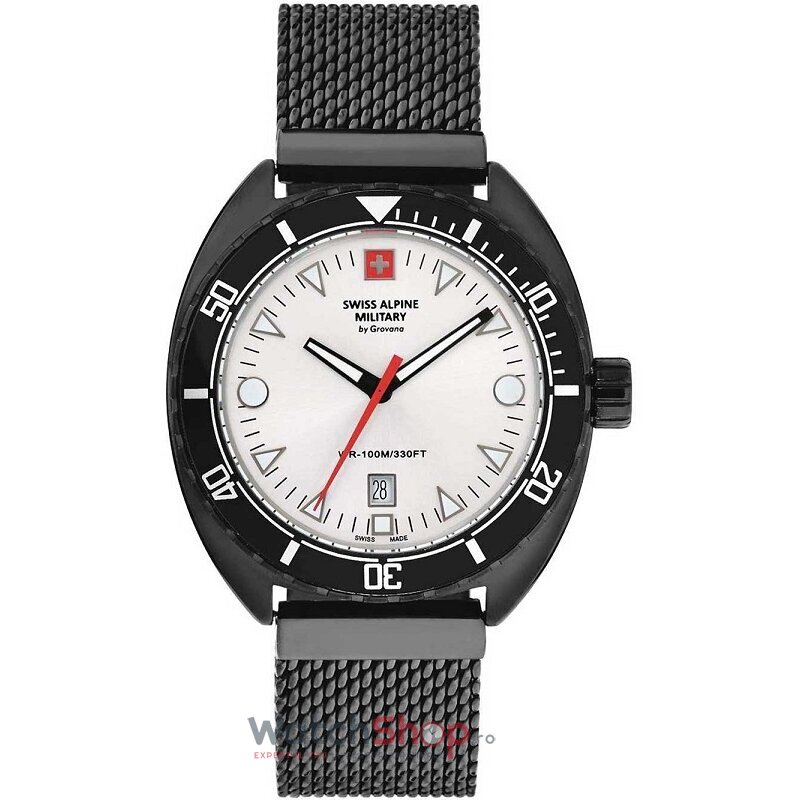 Ceas Original Swiss Alpine Military Sport Alb BY GROVANA SAM7066.1172 pentru Barbati cu Comanda Online