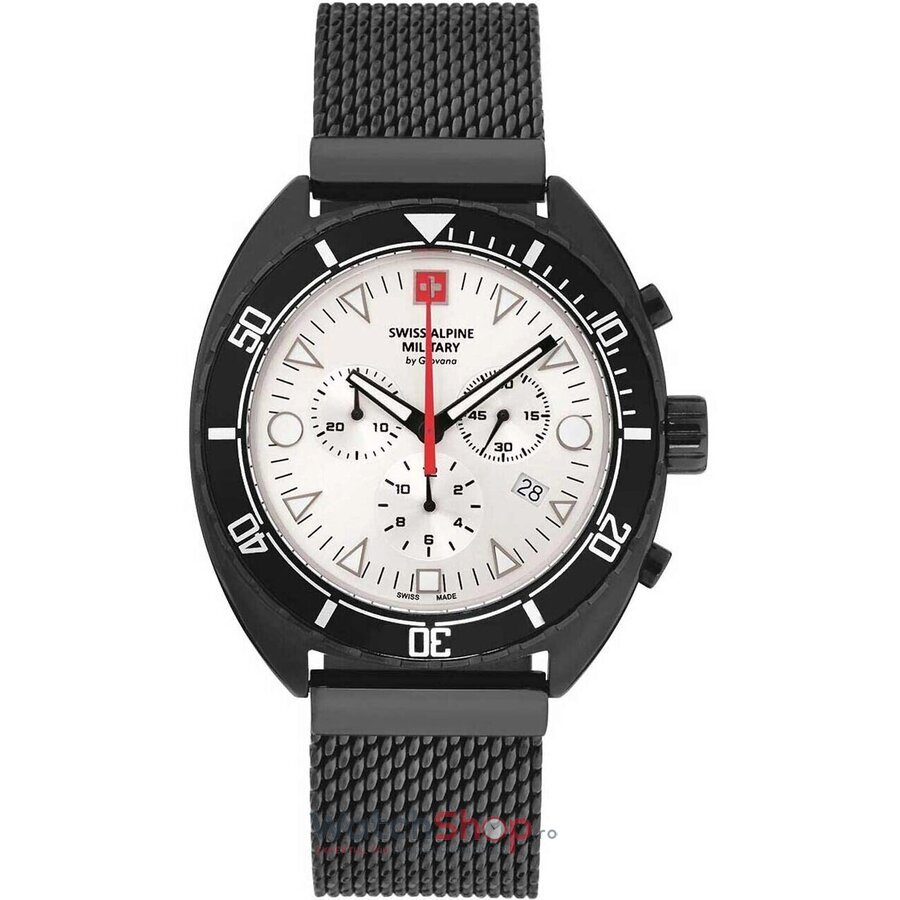 Ceas Original Swiss Alpine Military Sport Alb BY GROVANA SAM7066.9172 pentru Barbati cu Comanda Online