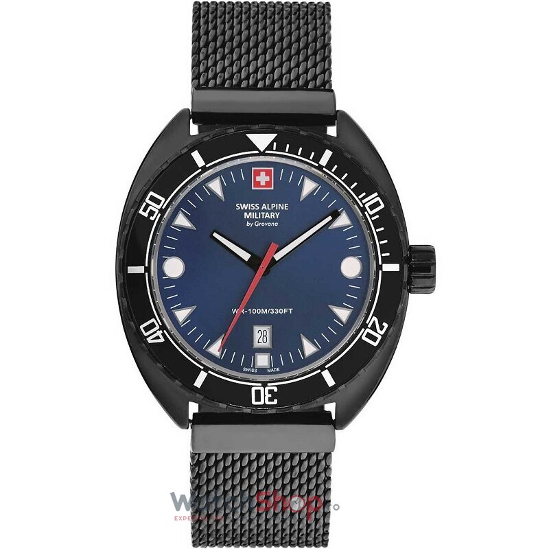 Ceas Original Swiss Alpine Military Sport Albastru BY GROVANA SAM7066.1175 pentru Barbati cu Comanda Online