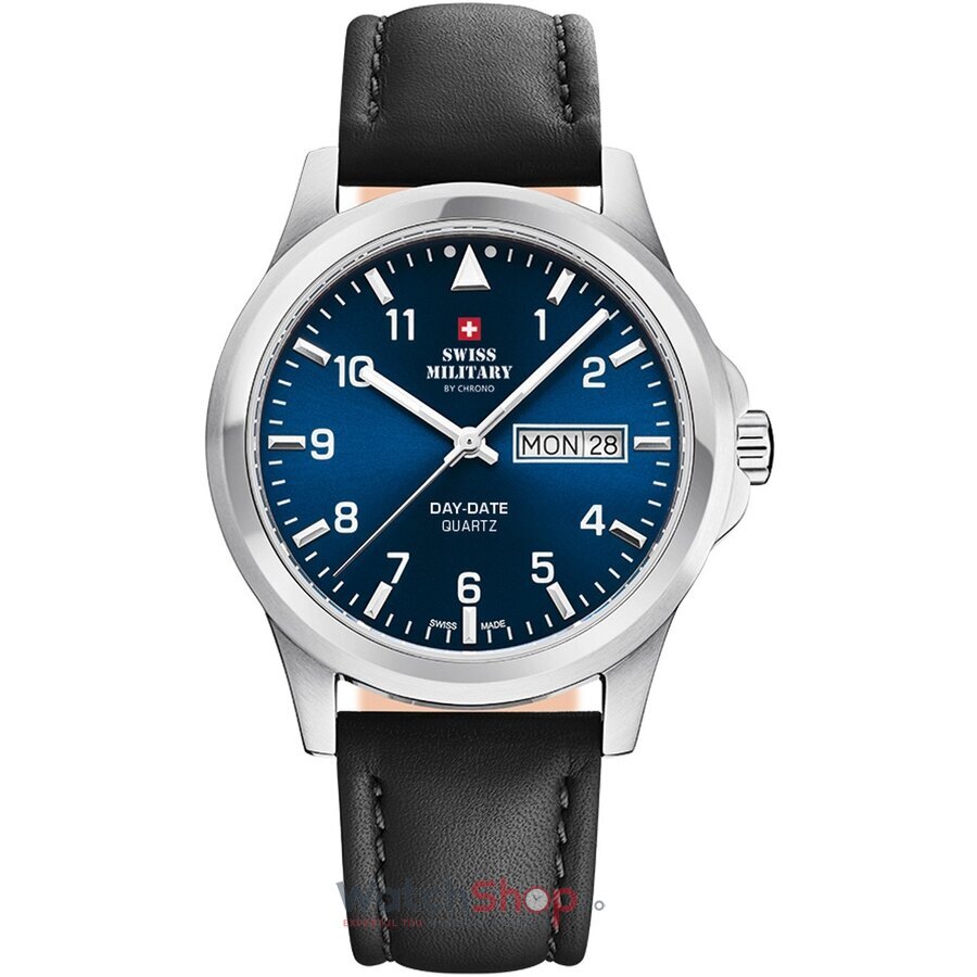 Ceas Original Swiss Military Casual Albastru by Chrono SM34071.03 pentru Barbati cu Comanda Online