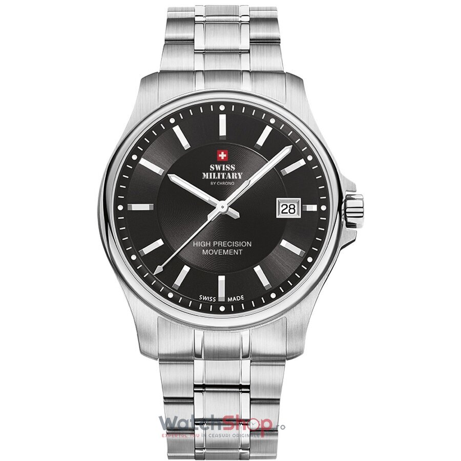 Ceas Original Swiss Military Casual Negru by Chrono SM30200.01 pentru Barbati cu Comanda Online