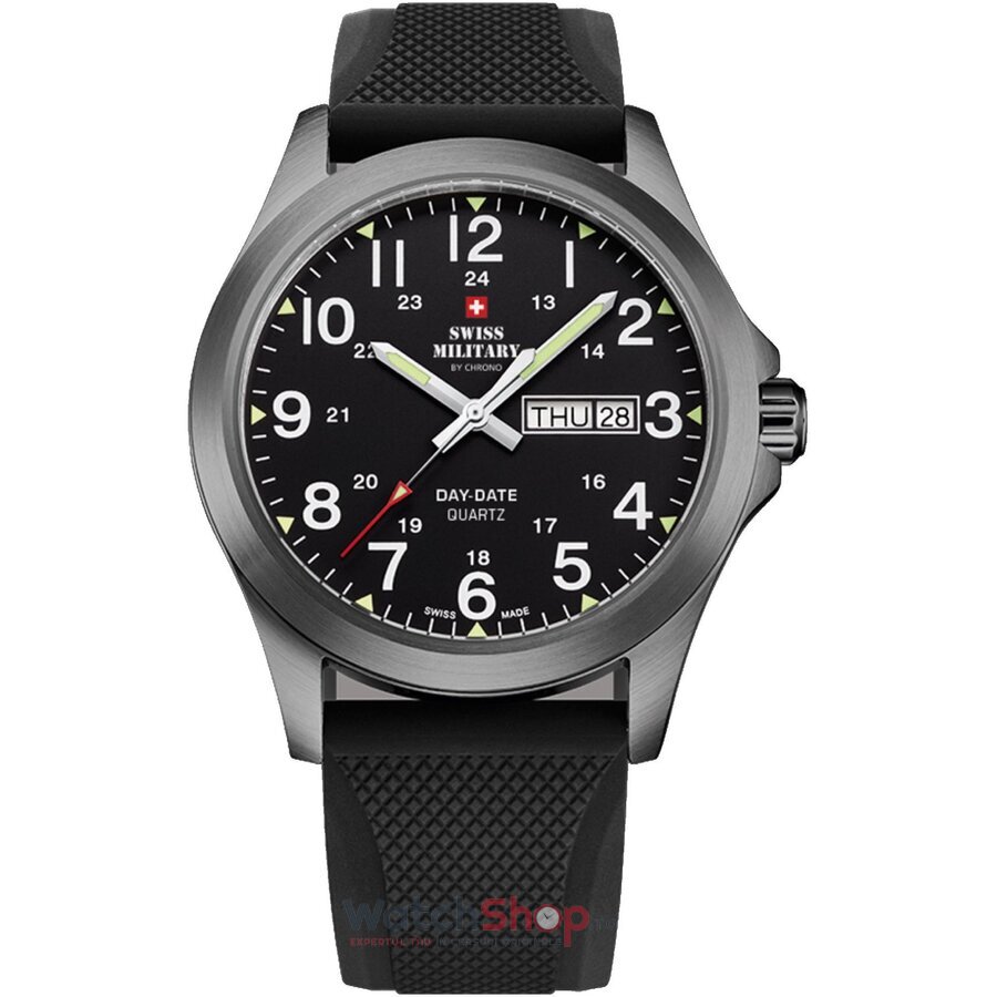 Ceas Original Swiss Military Casual Negru by Chrono SMP36040.20 pentru Barbati cu Comanda Online