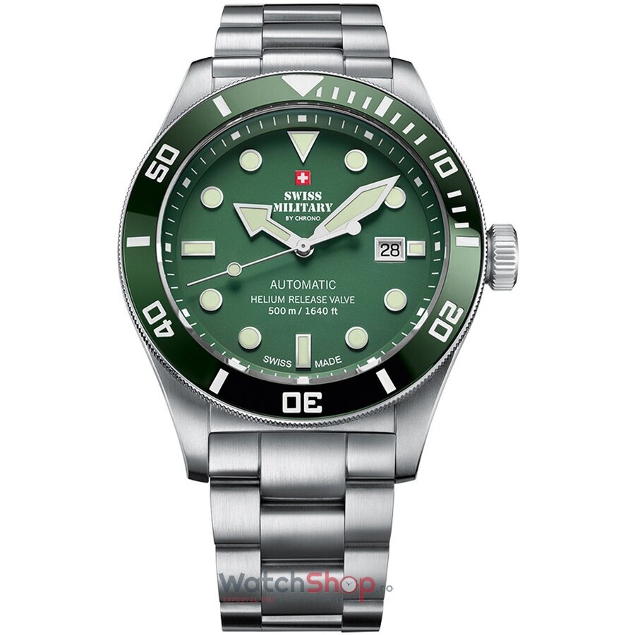 Ceas Original Swiss Military Casual Verde by Chrono SMA34075.03 pentru Barbati cu Comanda Online