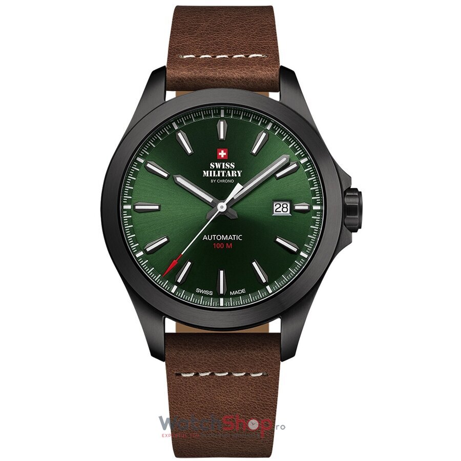 Ceas Original Swiss Military Casual Verde by Chrono SMA34077.12 pentru Barbati cu Comanda Online