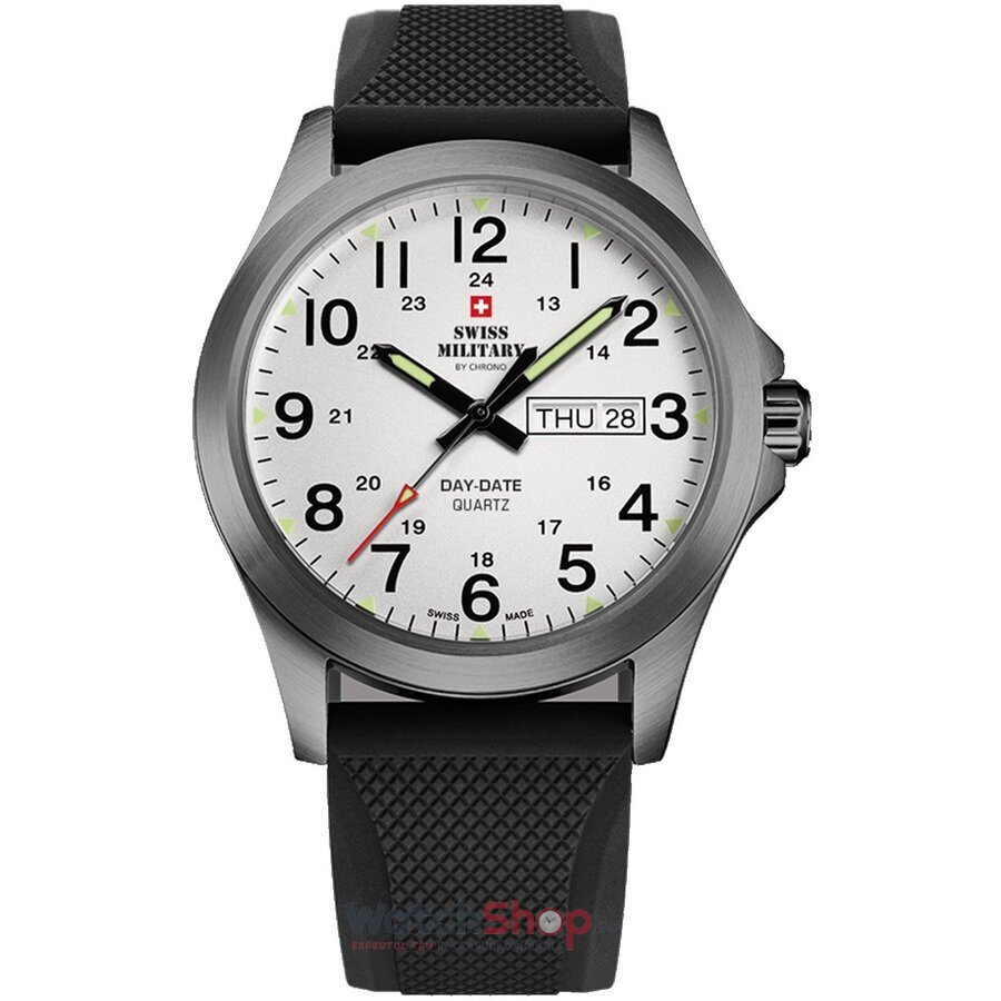 Ceas Original Swiss Military Sport Alb by Chrono SMP36040.21 pentru Barbati cu Comanda Online