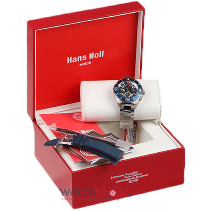 Ceas Original Swiss Military Hanowa Elegant Albastru Swiss Military Hanowa 05-5342.04.003SET SET pentru Barbati cu Comanda Online