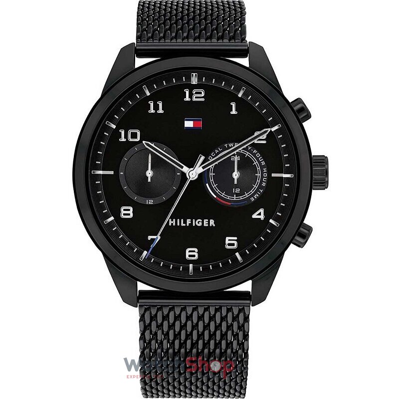 Ceas Original Tommy Hilfiger Elegant Negru PATRICK 1791787 pentru Barbati cu Comanda Online