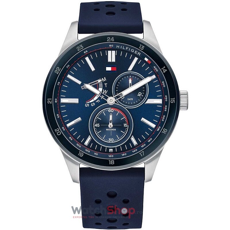 Ceas Original Tommy Hilfiger Sport Albastru AUSTIN 1791635 pentru Barbati cu Comanda Online