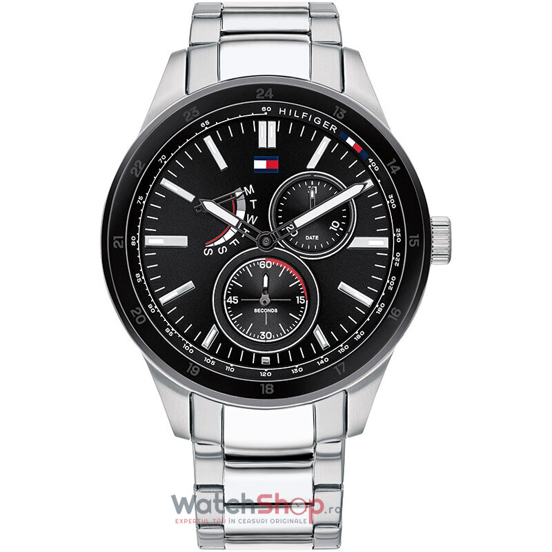 Ceas Original Tommy Hilfiger Sport Negru AUSTIN 1791639 pentru Barbati cu Comanda Online