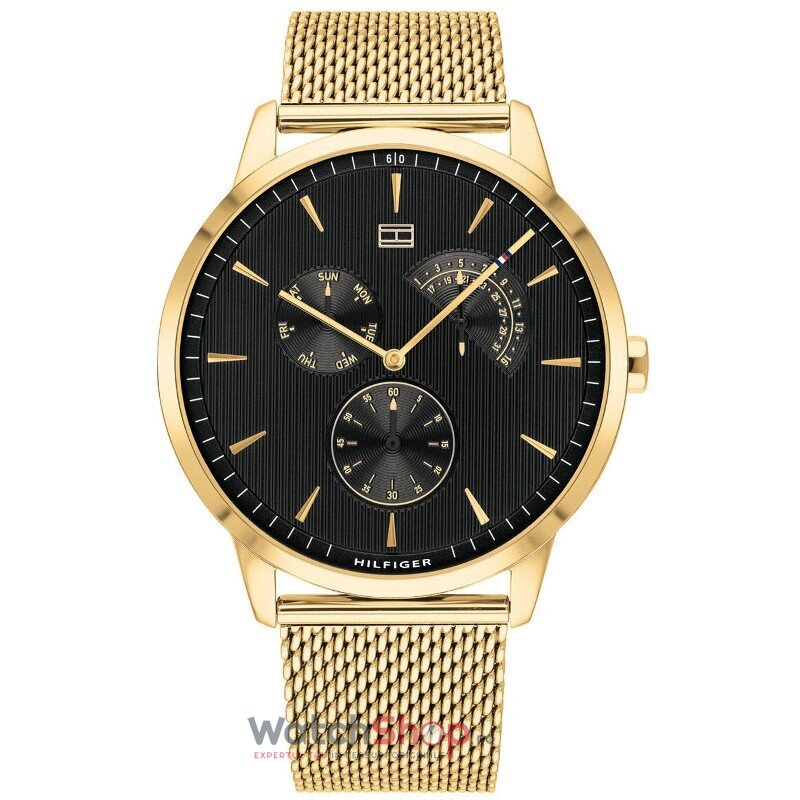 Ceas Original Tommy Hilfiger Sport Negru Brad 1710386 pentru Barbati cu Comanda Online