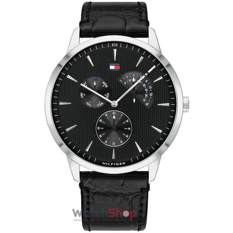 Ceas Original Tommy Hilfiger Sport Negru Brad 1710391 pentru Barbati cu Comanda Online