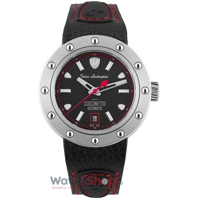 Ceas Original Tonino Lamborghini Lux Negru CUSCINETTO TLF-T01-2 pentru Barbati cu Comanda Online