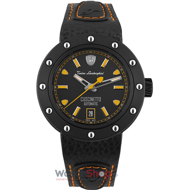 Ceas Original Tonino Lamborghini Lux Negru CUSCINETTO TLF-T01-3 pentru Barbati cu Comanda Online