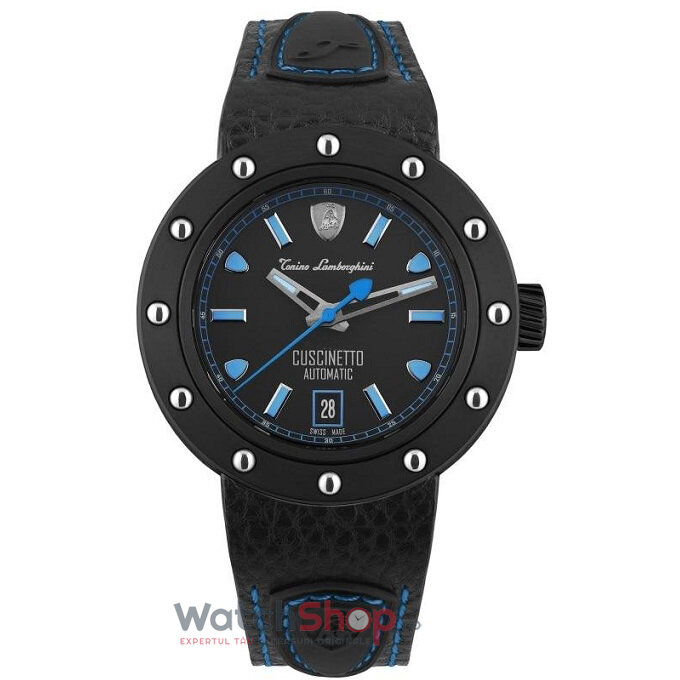 Ceas Original Tonino Lamborghini Lux Negru CUSCINETTO TLF-T01-4 pentru Barbati cu Comanda Online