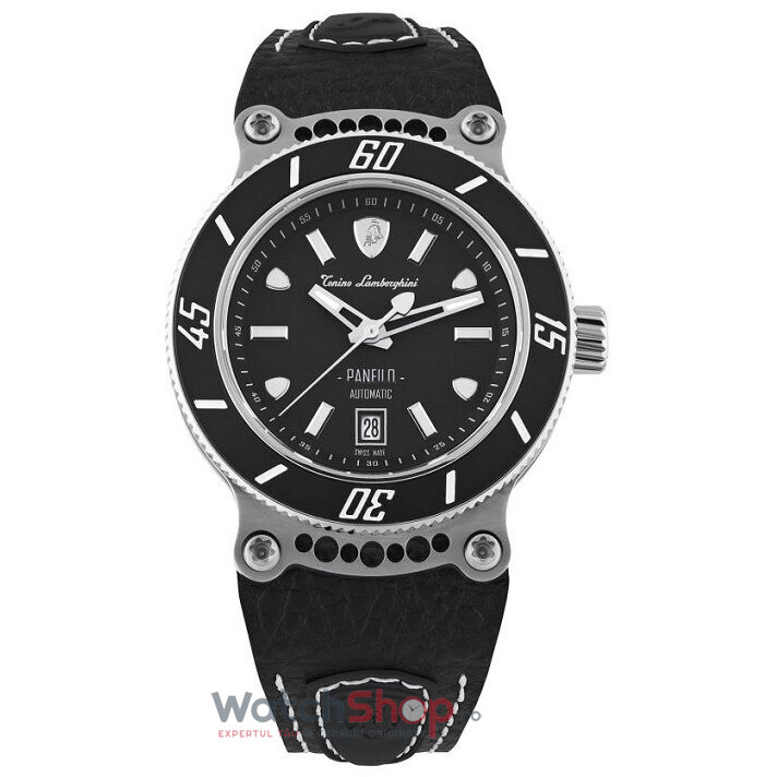 Ceas Original Tonino Lamborghini Lux Negru PANFILO TLF-T03-1 pentru Barbati cu Comanda Online