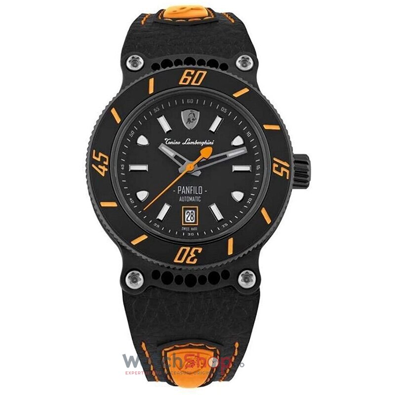 Ceas Original Tonino Lamborghini Lux Negru PANFILO TLF-T03-3 pentru Barbati cu Comanda Online