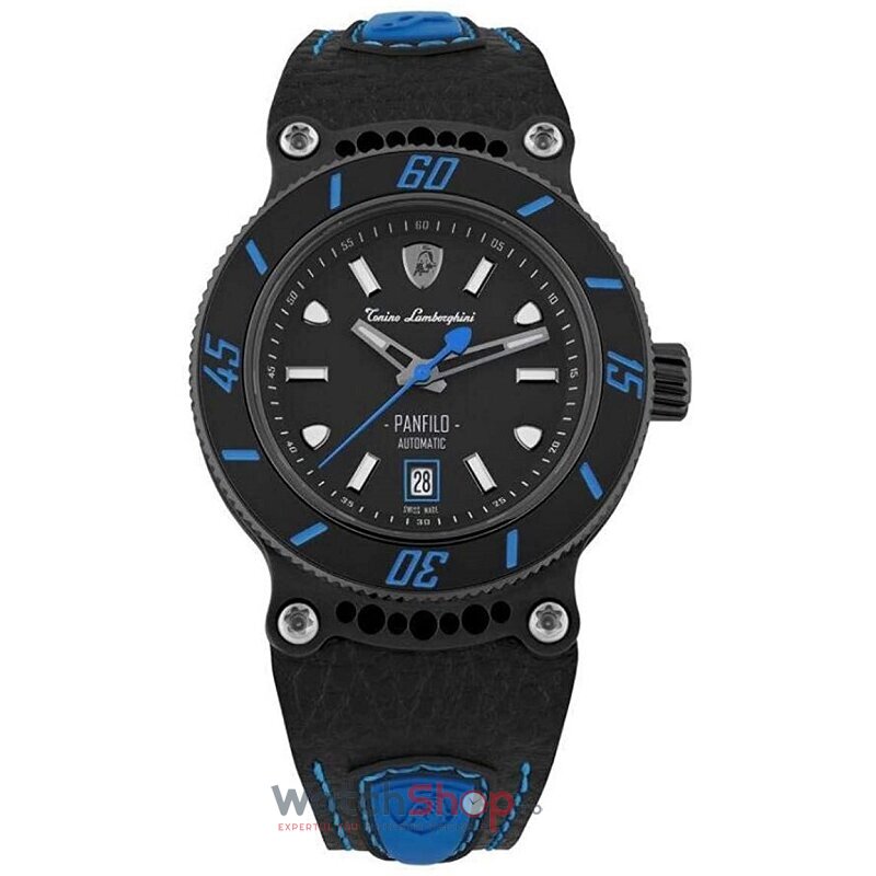 Ceas Original Tonino Lamborghini Lux Negru PANFILO TLF-T03-4 pentru Barbati cu Comanda Online