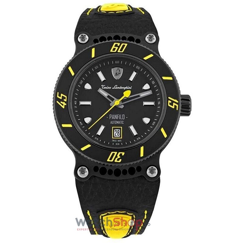 Ceas Original Tonino Lamborghini Lux Negru PANFILO TLF-T03-5 pentru Barbati cu Comanda Online