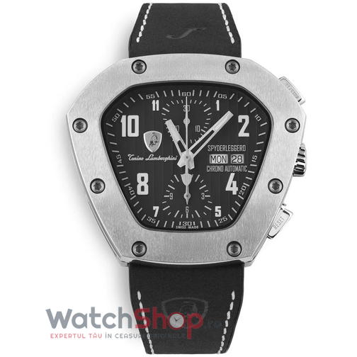 Ceas Original Tonino Lamborghini Lux Negru SPYDERLEGERRO CHRONO TLF-T07-1 pentru Barbati cu Comanda Online