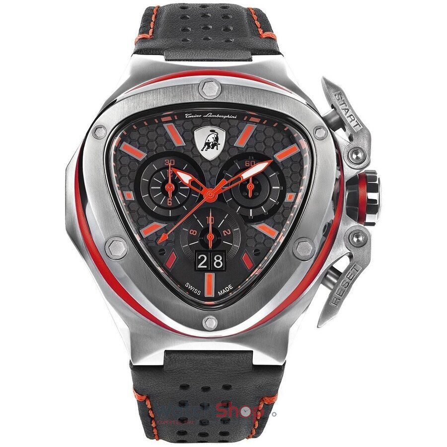 Ceas Original Tonino Lamborghini Sport Negru SPYDER X T9XA-SS Cronograf pentru Barbati cu Comanda Online