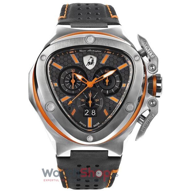 Ceas Original Tonino Lamborghini Sport Negru SPYDER X T9XB-SS Cronograf pentru Barbati cu Comanda Online