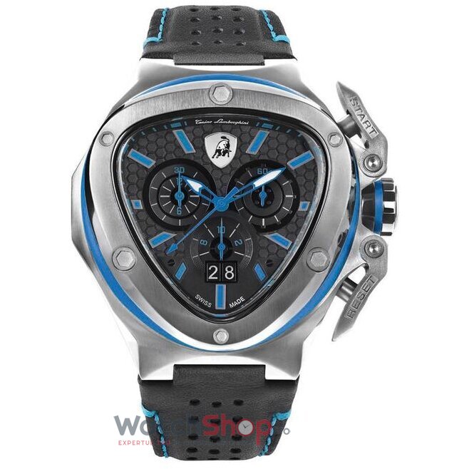 Ceas Original Tonino Lamborghini Sport Negru SPYDER X T9XC-SS Cronograf pentru Barbati cu Comanda Online