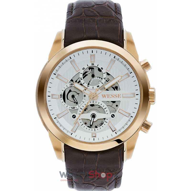 Ceas Original WESSE Casual Alb COLLECTOR WWG401003L pentru Barbati cu Comanda Online