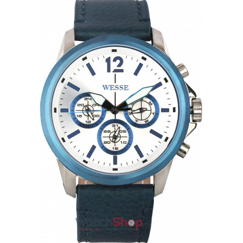 Ceas Original WESSE Casual Alb WEEKENDER WWG400503L pentru Barbati cu Comanda Online