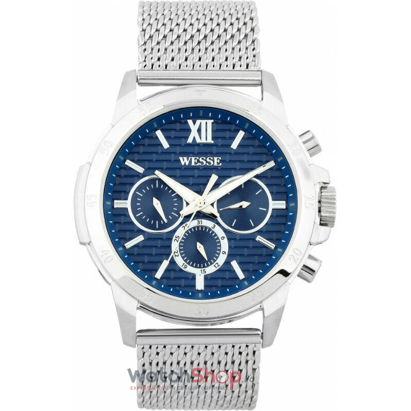 Ceas Original WESSE Casual Albastru ALECTO WWG400002M pentru Barbati cu Comanda Online