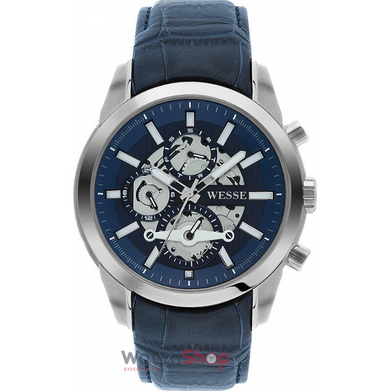 Ceas Original WESSE Casual Albastru COLLECTOR WWG401008L pentru Barbati cu Comanda Online