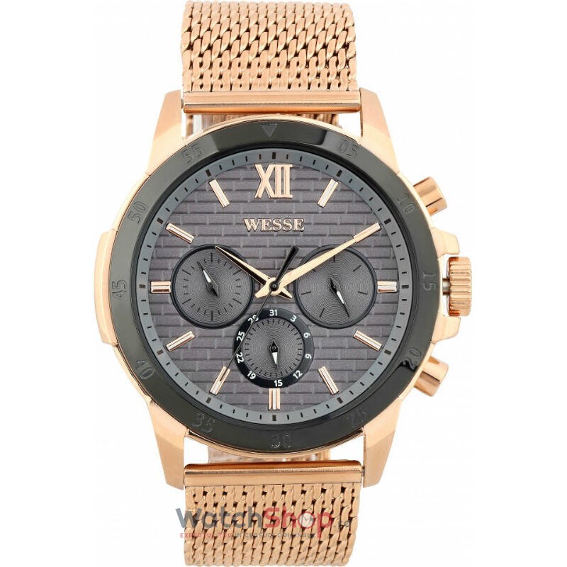 Ceas Original WESSE Casual Gri ALECTO WWG400004M pentru Barbati cu Comanda Online