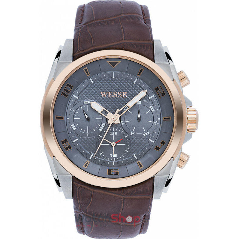 Ceas Original WESSE Casual Gri COLLECTOR WWG400201L pentru Barbati cu Comanda Online