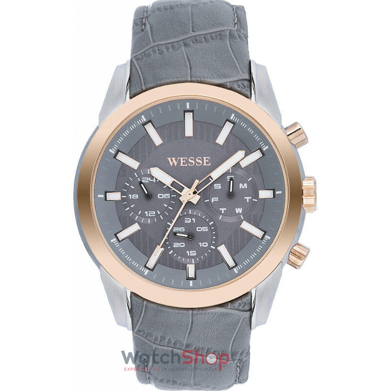 Ceas Original WESSE Casual Gri COLLECTOR WWG400701L pentru Barbati cu Comanda Online