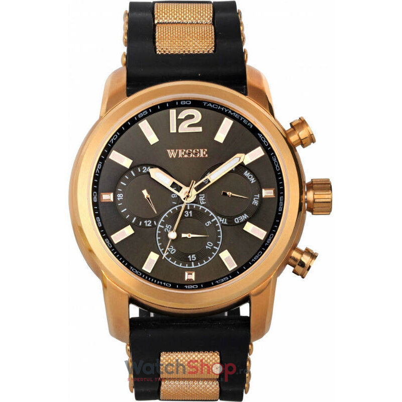 Ceas Original WESSE Casual Gri inchis FESTIVE WWG200908 pentru Barbati cu Comanda Online