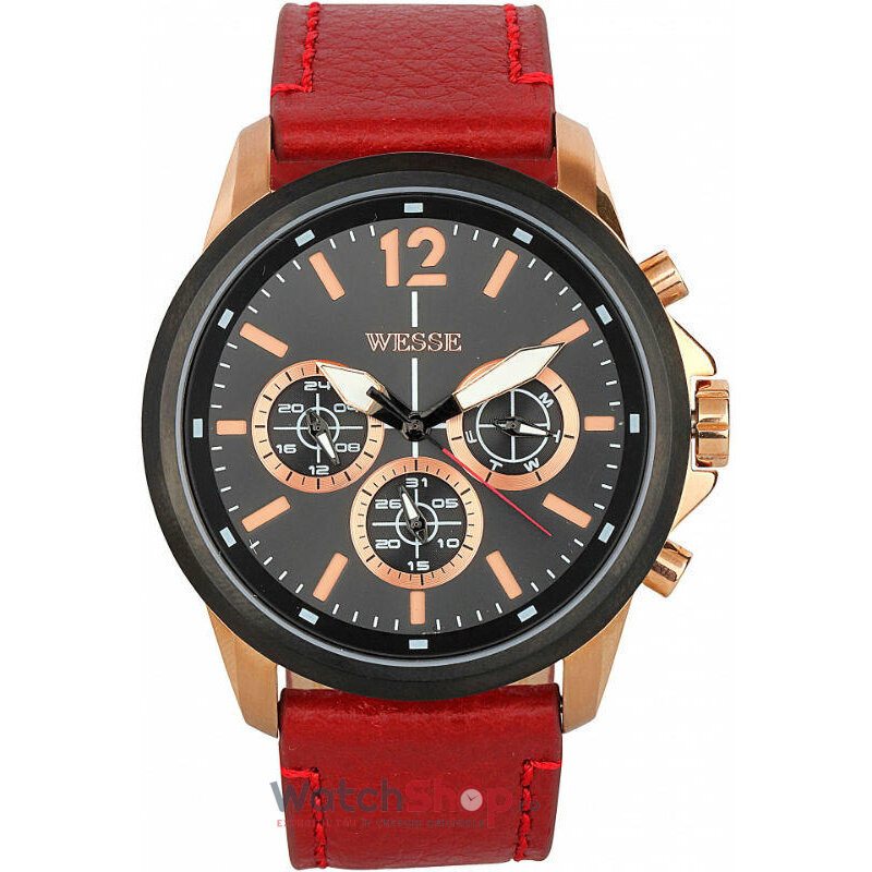 Ceas Original WESSE Casual Gri inchis WEEKENDER WWG400502L pentru Barbati cu Comanda Online