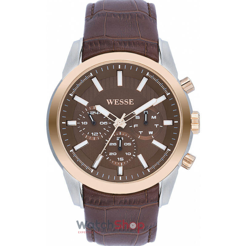 Ceas Original WESSE Casual Maro COLLECTOR WWG400704L pentru Barbati cu Comanda Online