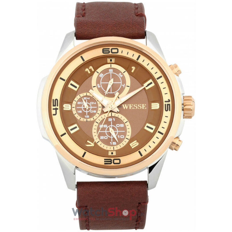 Ceas Original WESSE Casual Maro MORGAN WWG400104L pentru Barbati cu Comanda Online