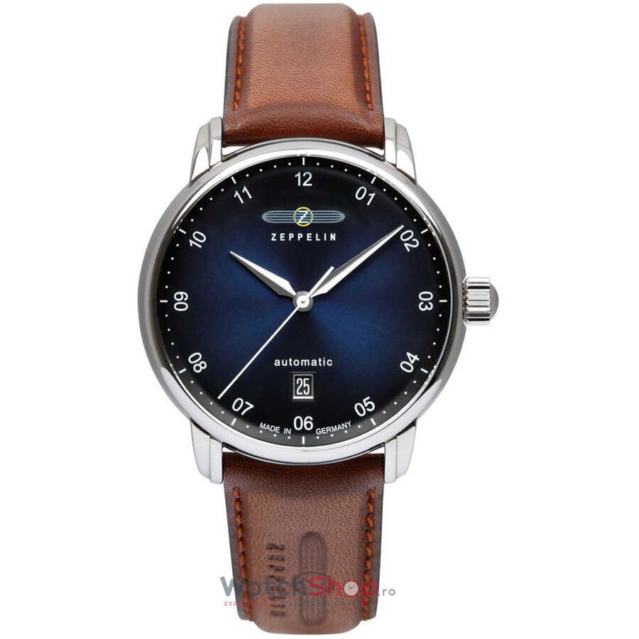 Ceas Original Zeppelin Casual Albastru NEW CAPTAIN’S LINE 8652-3 pentru Barbati cu Comanda Online