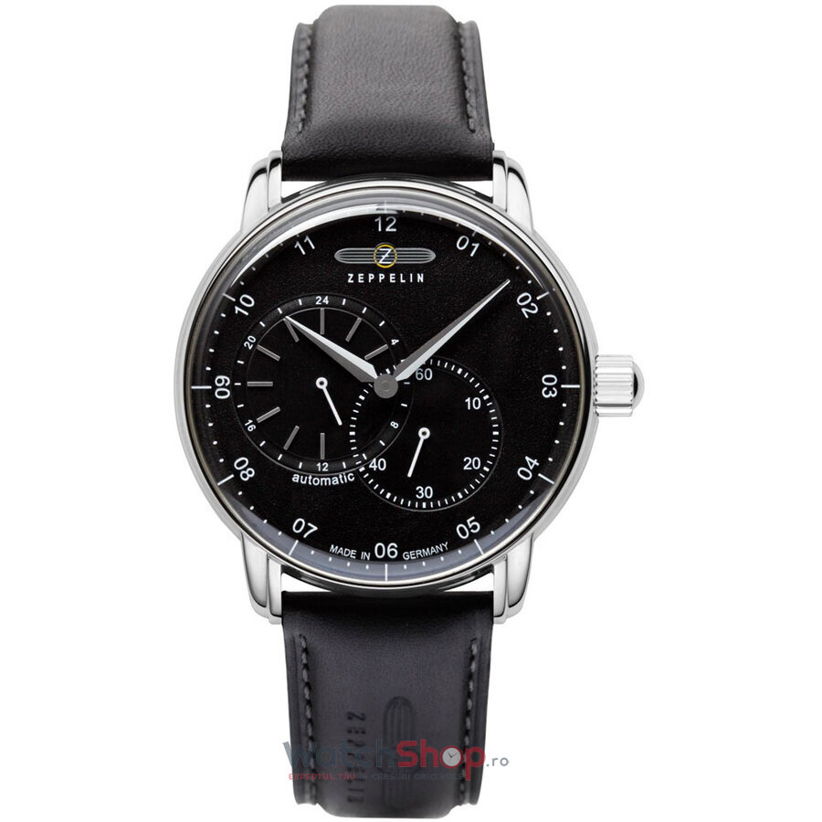 Ceas Original Zeppelin Elegant Negru NEW CAPTAIN’S LINE 8662-2 pentru Barbati cu Comanda Online