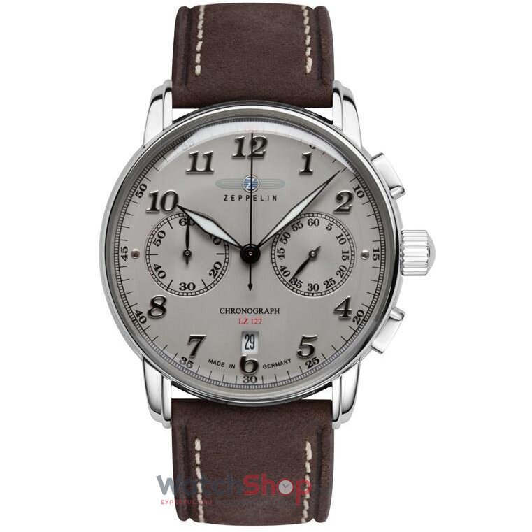 Ceas Original Zeppelin Sport Alb LZ127 GRAF 8678-4 pentru Barbati cu Comanda Online