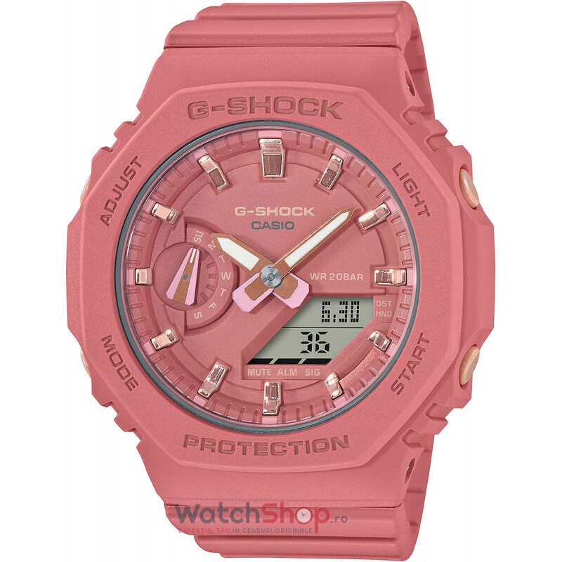 Ceas Outdoor Casio G-SHOCK GMA-S2100-4A2ER Roz de Dama Original cu Comanda Online