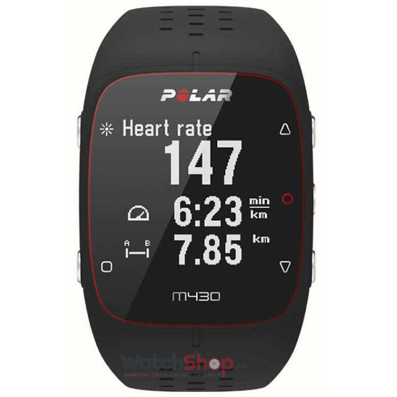 Ceas Outdoor Polar Barbatesc TRAINING COMPUTER M430 Black GPS Negru Quartz Original cu Comanda Online