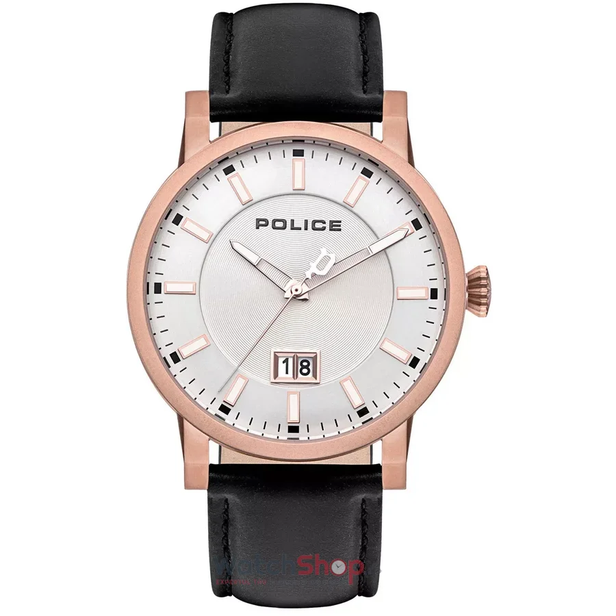 Ceas Police Original Barbatesc Casual Argintiu COLLIN PL15404JSR.04 Quartz cu Comanda Online