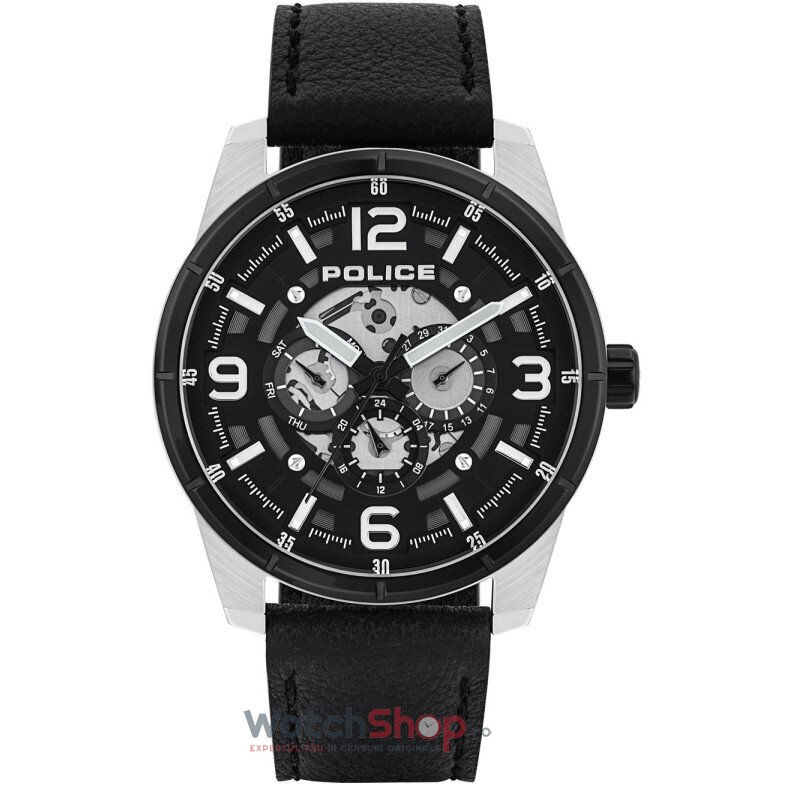 Ceas Police Original Barbatesc Casual Negru LAWRENCE PL15663JSTB.02 Quartz cu Comanda Online