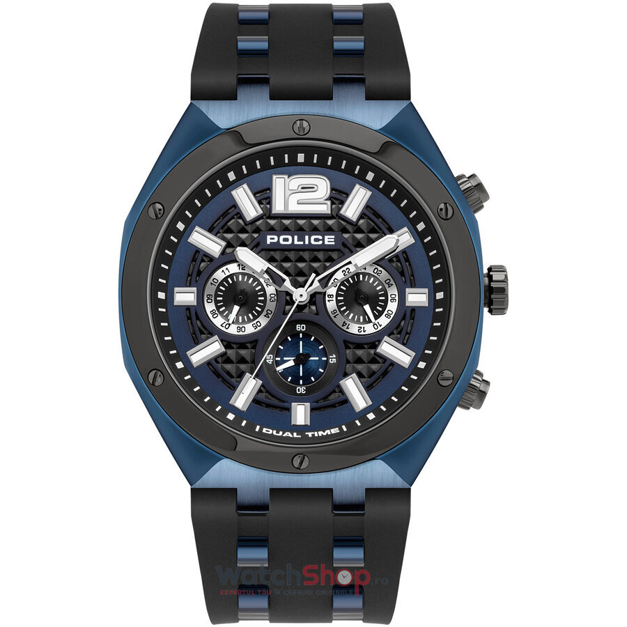 Ceas Police Original Barbatesc Fashion Albastru LUANG PL15995JSBLU.03P Chronograf Quartz cu Comanda Online