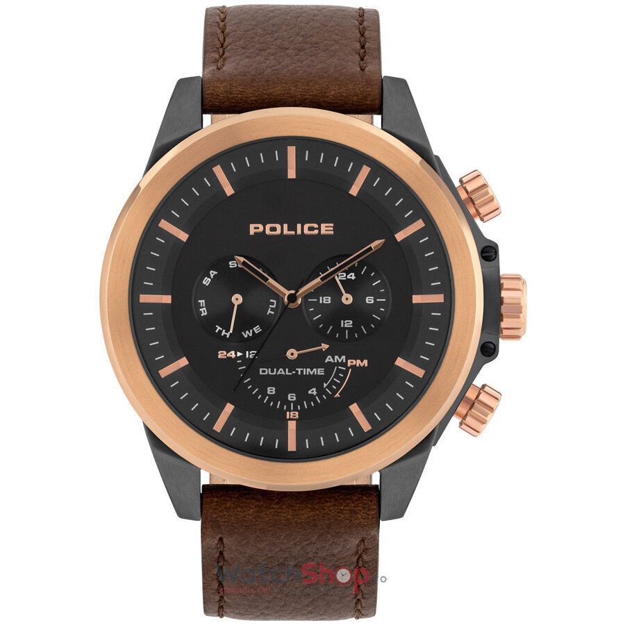 Ceas Police Original Barbatesc Fashion Negru BELMONT PL15970JSUR.02 Quartz cu Comanda Online