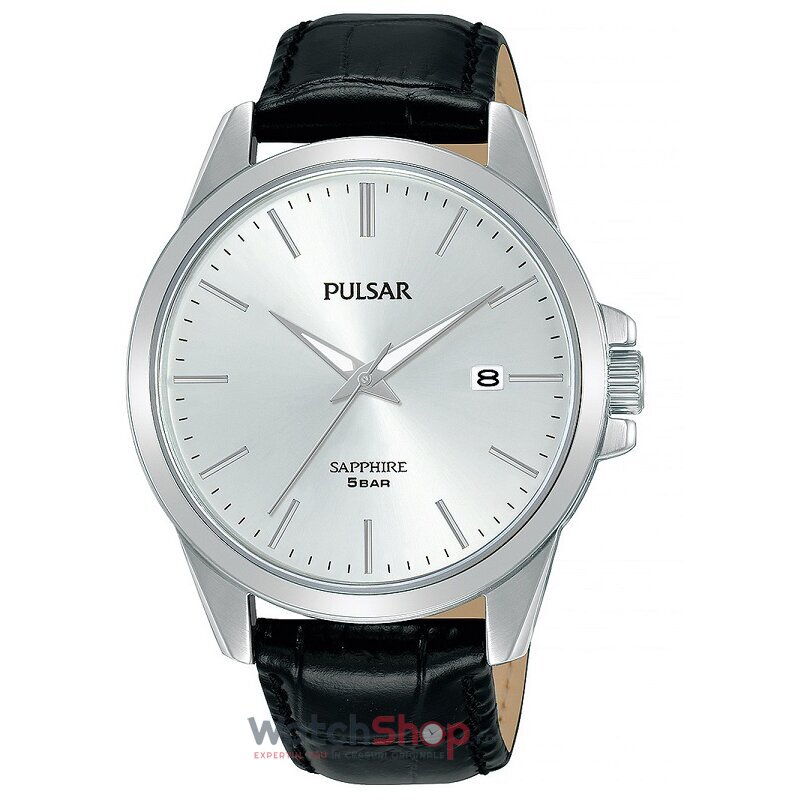 Ceas Pulsar Original Barbatesc Casual Argintiu PS9643X1 Quartz cu Comanda Online