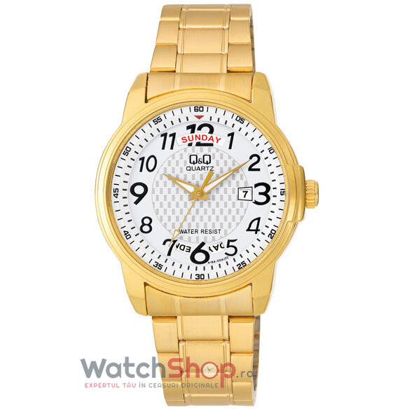 Ceas Q&Q Casual Barbatesc A184J004Y Alb Quartz cu Comanda Online