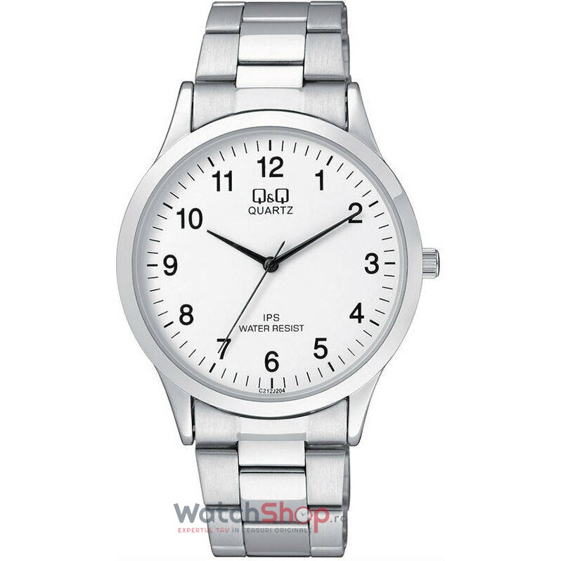 Ceas Q&Q Casual Barbatesc C212J204Y Alb Quartz cu Comanda Online